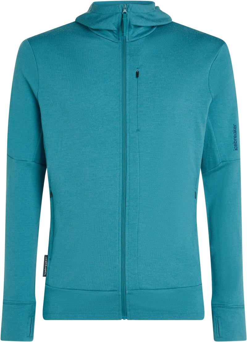 Merino 260 Quantum LS Zip Hoodie - Mens - topaz 1