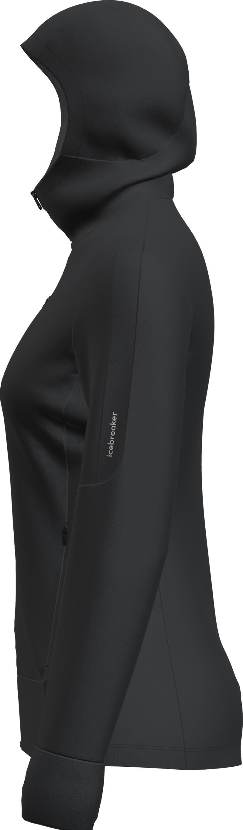 Merino 260 Quantum LS Zip Hoodie - Womens - black 1