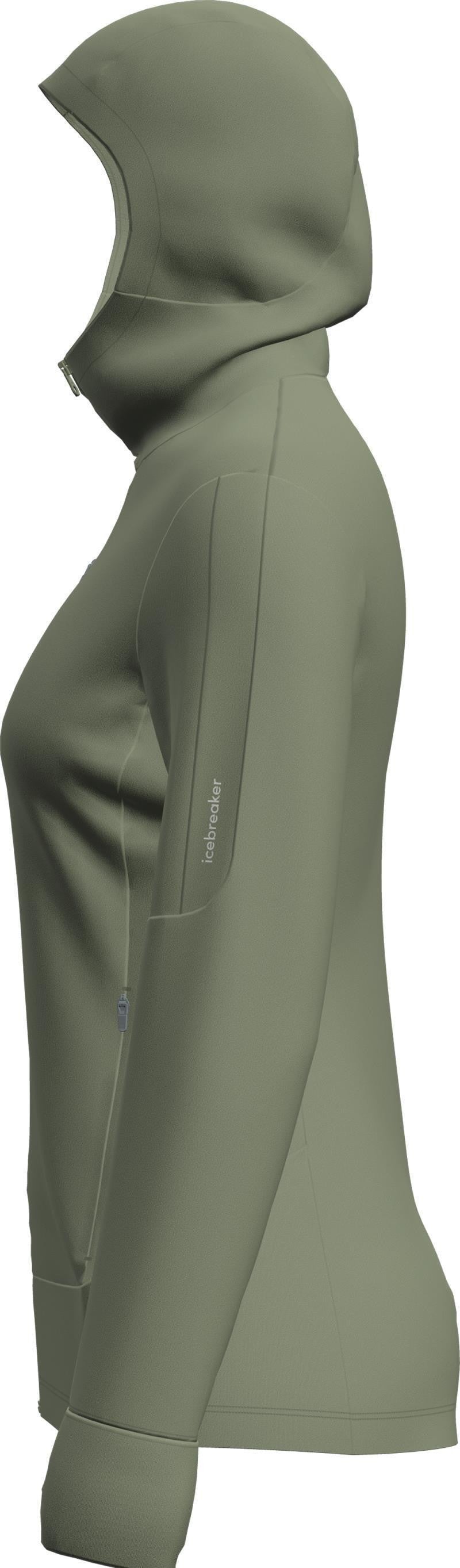 Merino 260 Quantum LS Zip Hoodie - Womens - lichen 1