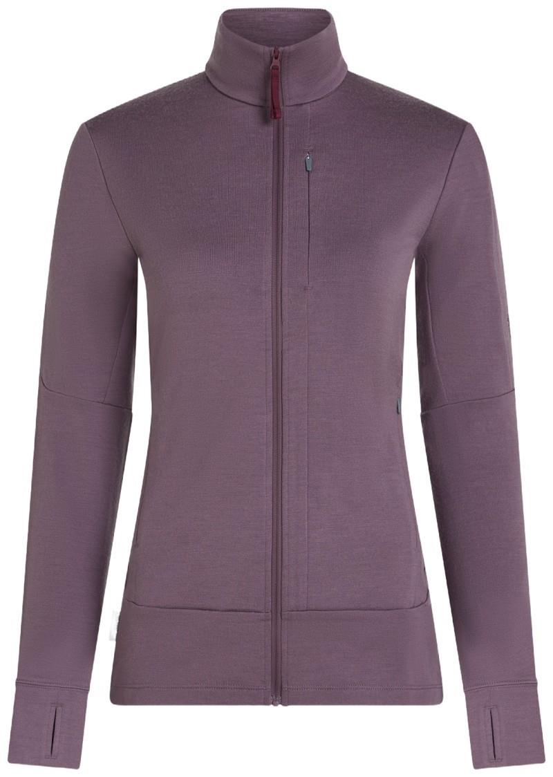 Merino 260 Quantum LS Zip - Womens - grey plum 1