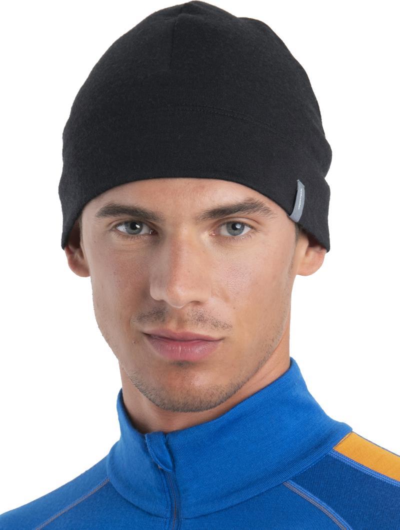 Merino 260 Ridge Beanie - black 1