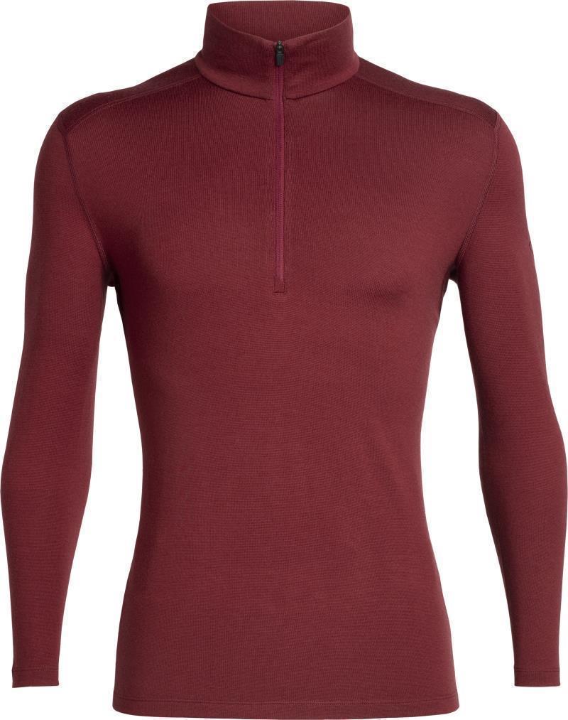 Merino 260 Tech LS Half Zip - Mens - Cabernet 1