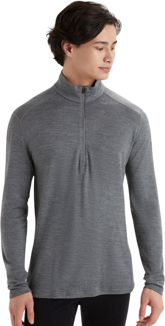 Merino 260 Tech LS Half Zip - Mens - gritstone heather 1