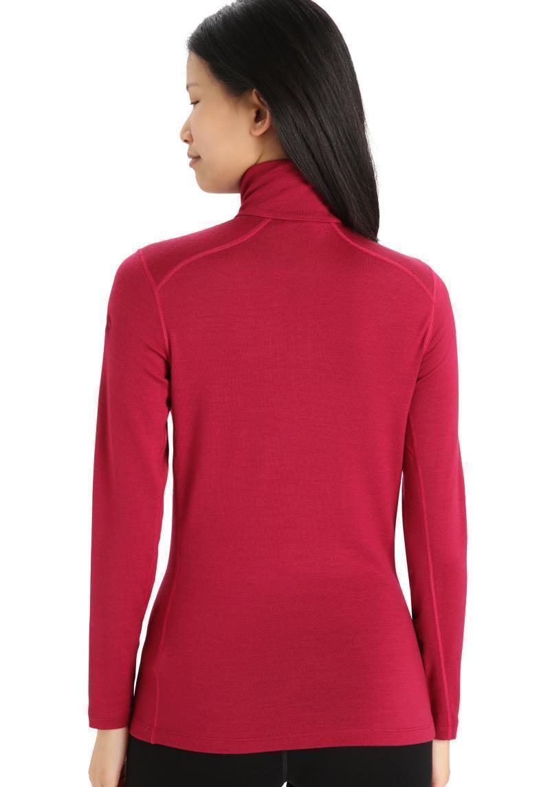 Merino 260 Tech LS Half Zip - Womens - Cherry 3