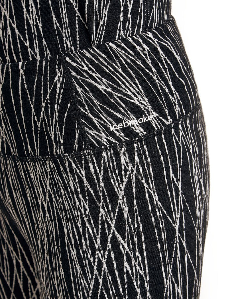Merino 260 Tech Vertex High Rise Leggings - GRX1 - Womens - black / snow / jacquard 1