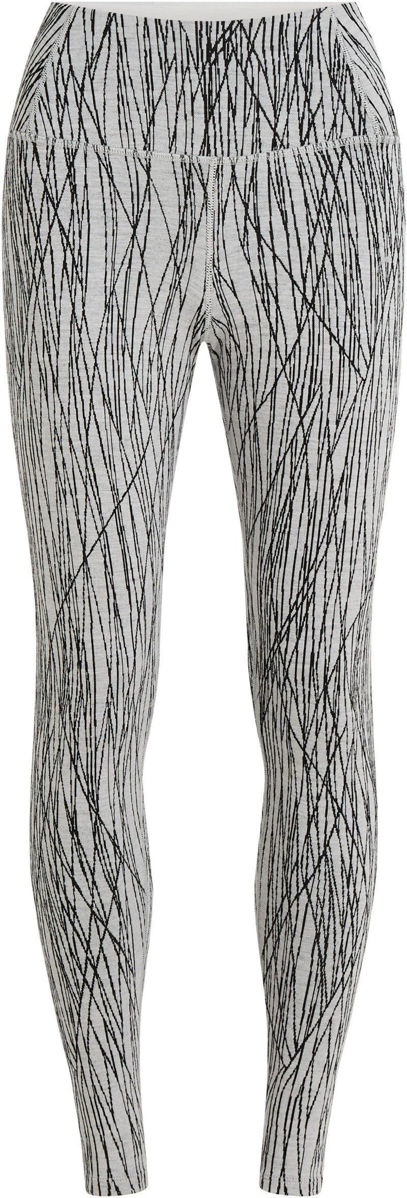 Merino 260 Tech Vertex High Rise Leggings - GRX1 - Womens - snow / black / jacquard 1