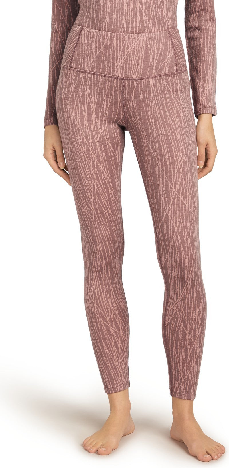Merino 260 Tech Vertex High Rise Leggings - GRX1 - Womens - summit / blush / jacquard 1