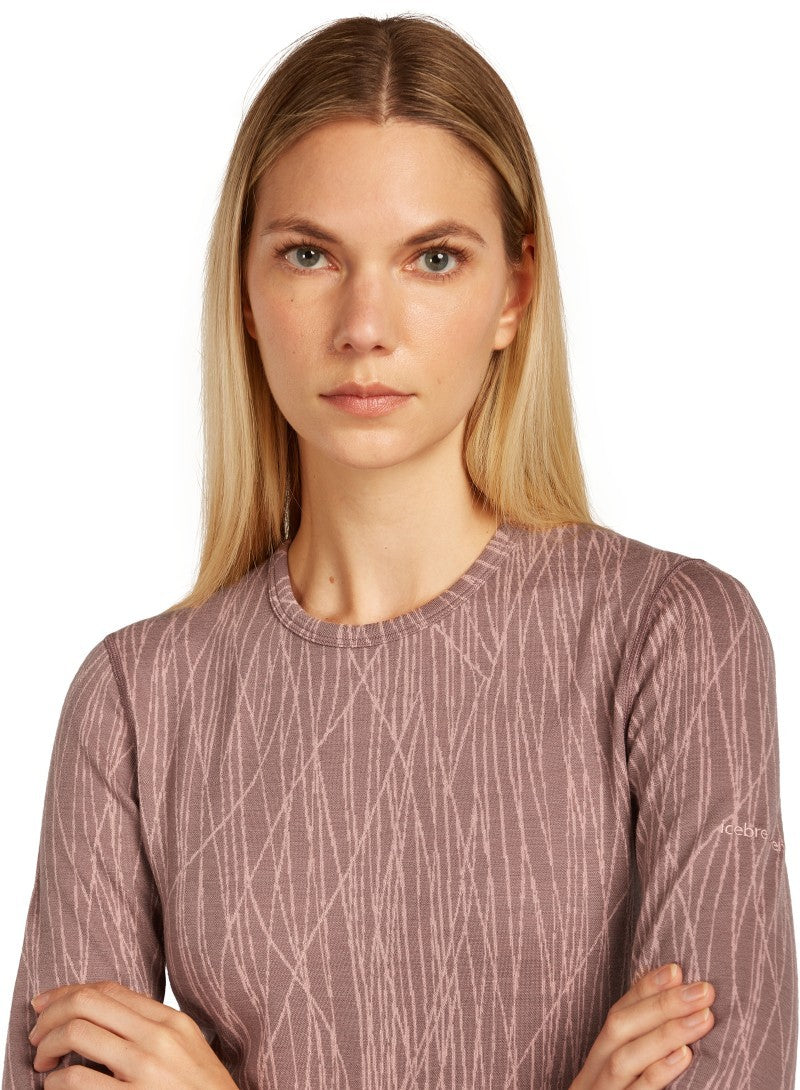 Merino 260 Tech Vertex LS Crewe - GRX1 - Womens - summit / blush / jacquard 1