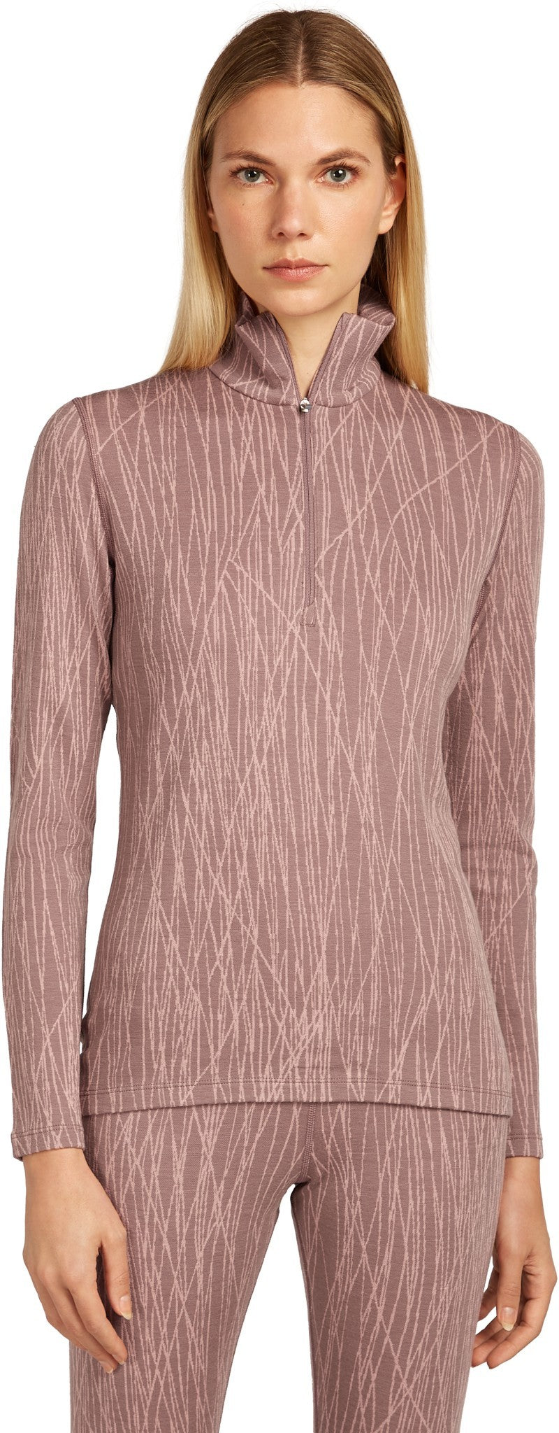Merino 260 Tech Vertex LS Half Zip - GRX1 - Womens - summit / blush / jacquard 1