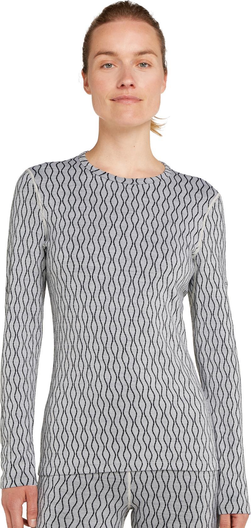 Merino 260 Vertex LS Crewe - On-Piste - Womens - snow / black / jacquard 1