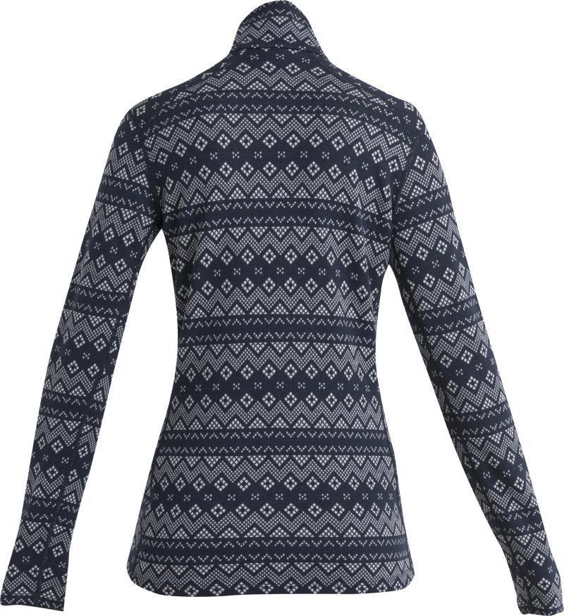 Merino 260 Vertex LS Half Zip - First Snow - Womens - Midnight Navy / Snow - Jacquard 2