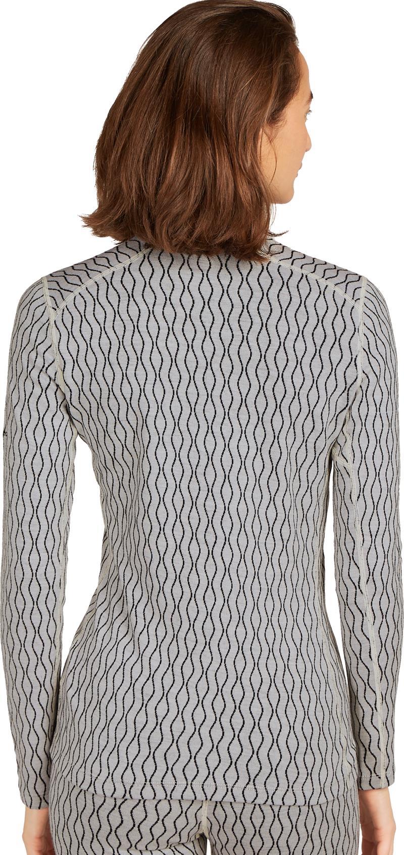 Merino 260 Vertex LS Half Zip - On-Piste - Womens - snow / black / jacquard 1
