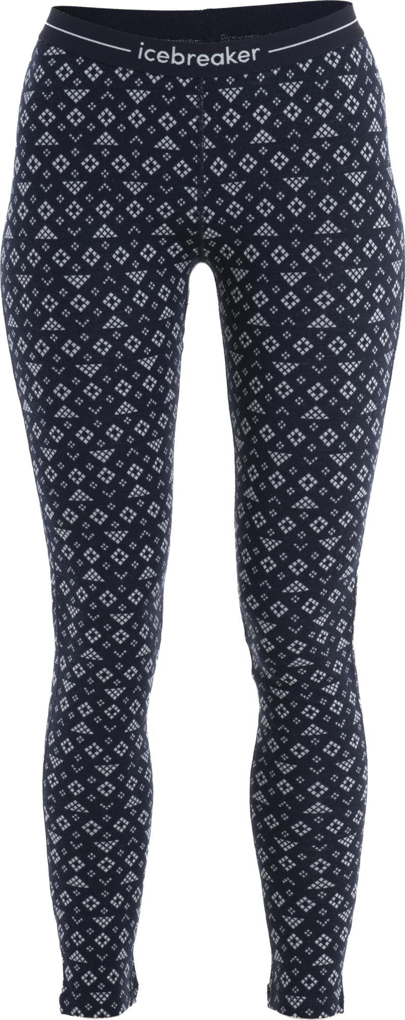 Merino 260 Vertex Leggings - First Snow - Womens - Midnight Navy / Snow - Jacquard 1