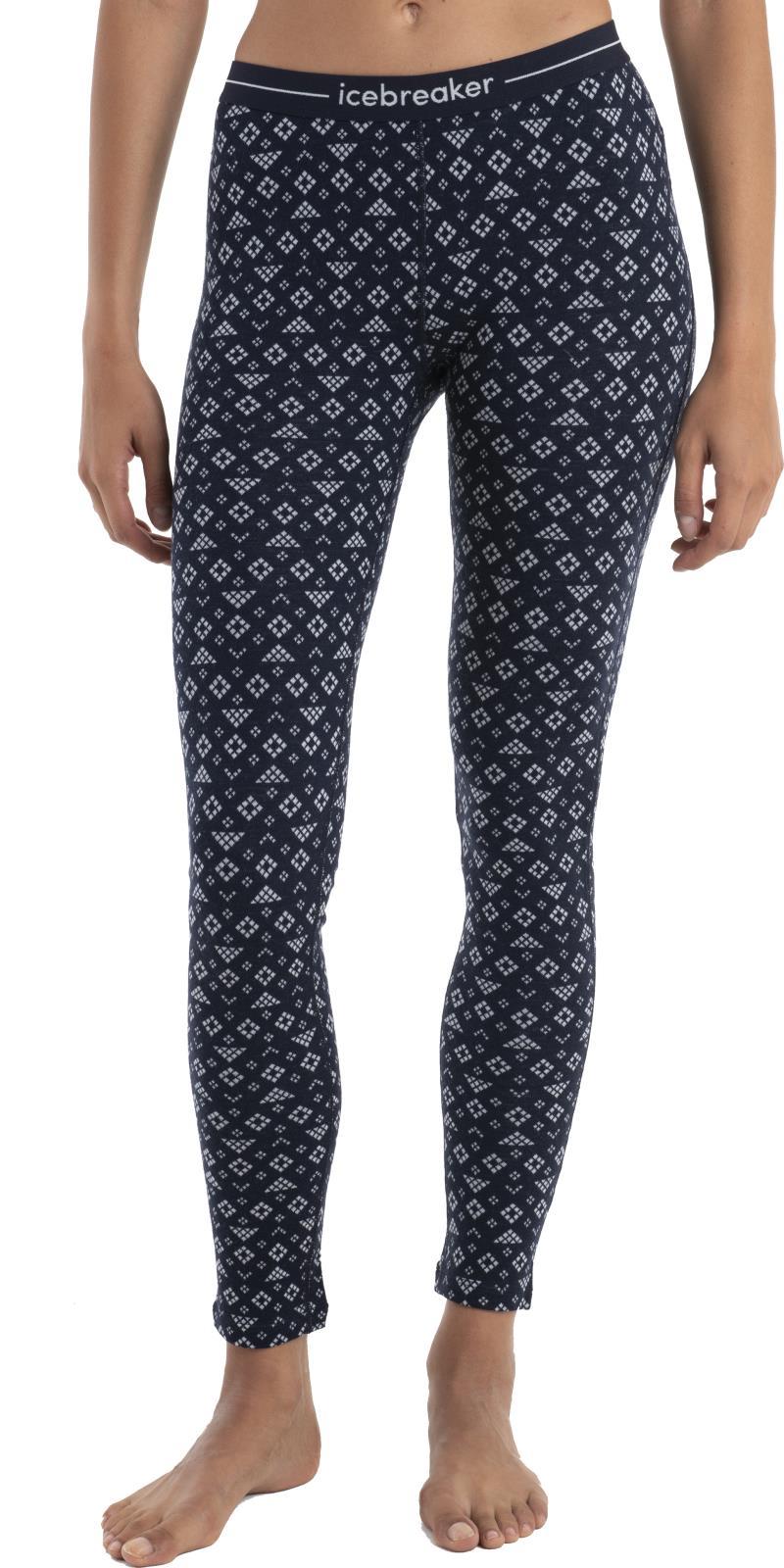 Merino 260 Vertex Leggings - First Snow - Womens - Midnight Navy / Snow - Jacquard 3