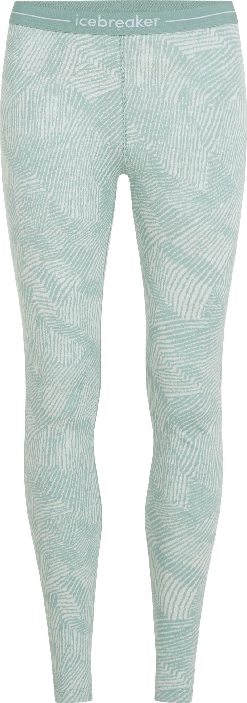 Merino 260 Vertex Leggings - Frozen Forms - Womens - moss / snow / jacquard 1