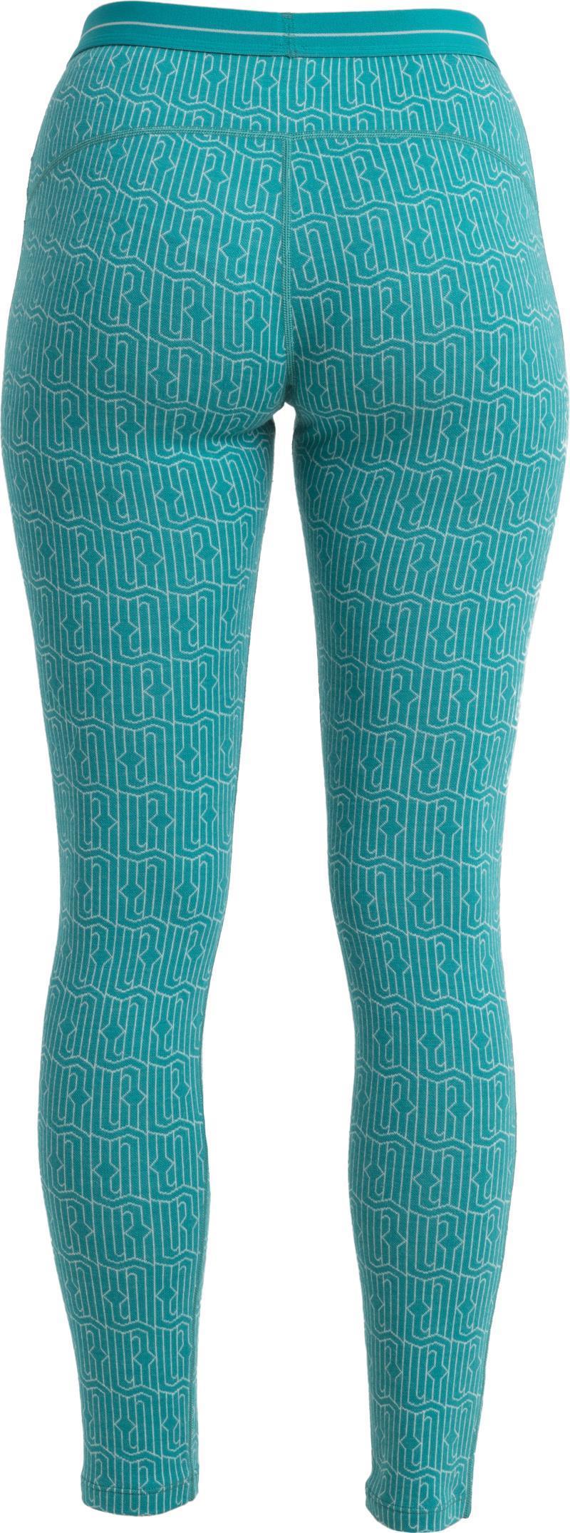 Merino 260 Vertex Leggings - Herenga - Womens - Flux Green / Snow - Jacquard 2