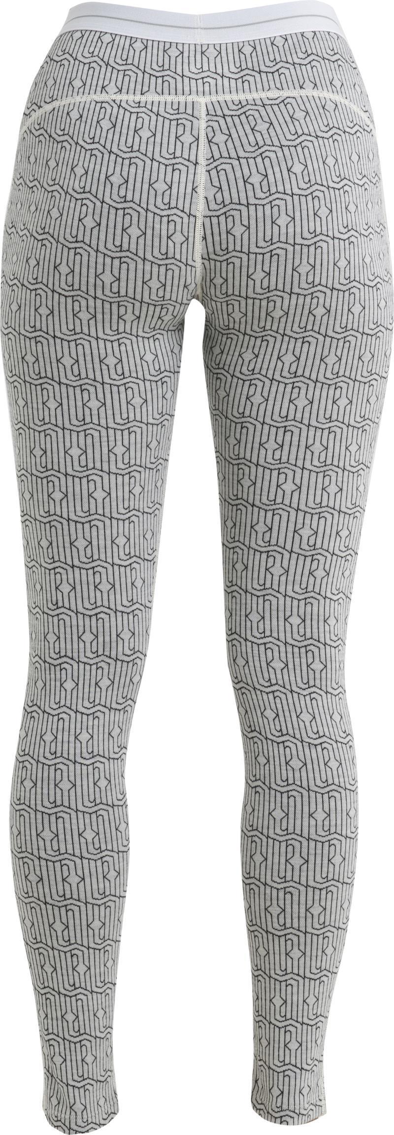Merino 260 Vertex Leggings - Herenga - Womens - Snow / Black - Jacquard 2