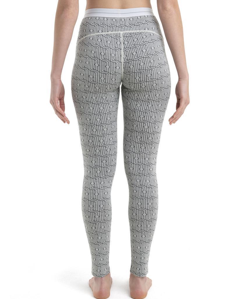 Merino 260 Vertex Leggings - Herenga - Womens - Snow / Black - Jacquard 4