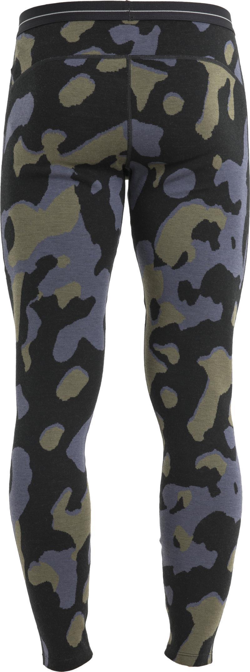 Merino 260 Vertex Leggings - Natural Camo - Mens - Black / Loden / Graphite - Jacquard 2