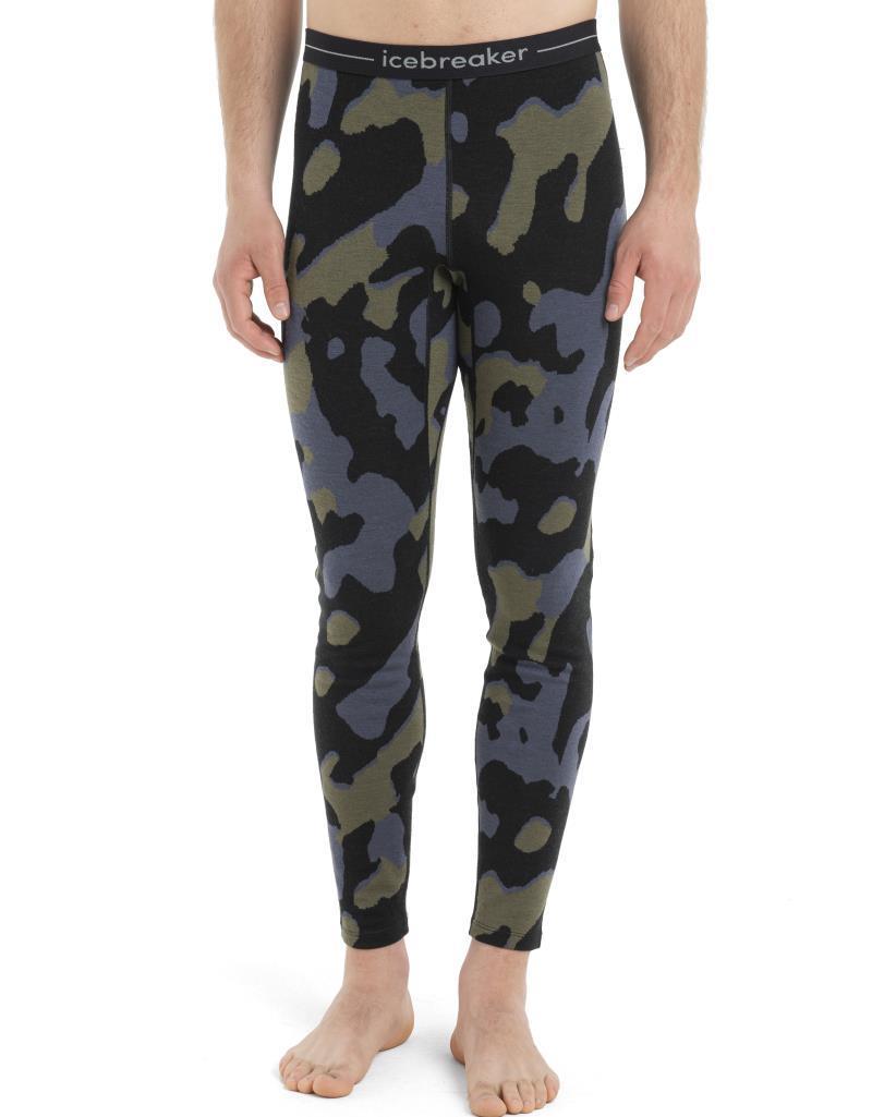 Merino 260 Vertex Leggings - Natural Camo - Mens - Black / Loden / Graphite - Jacquard 3