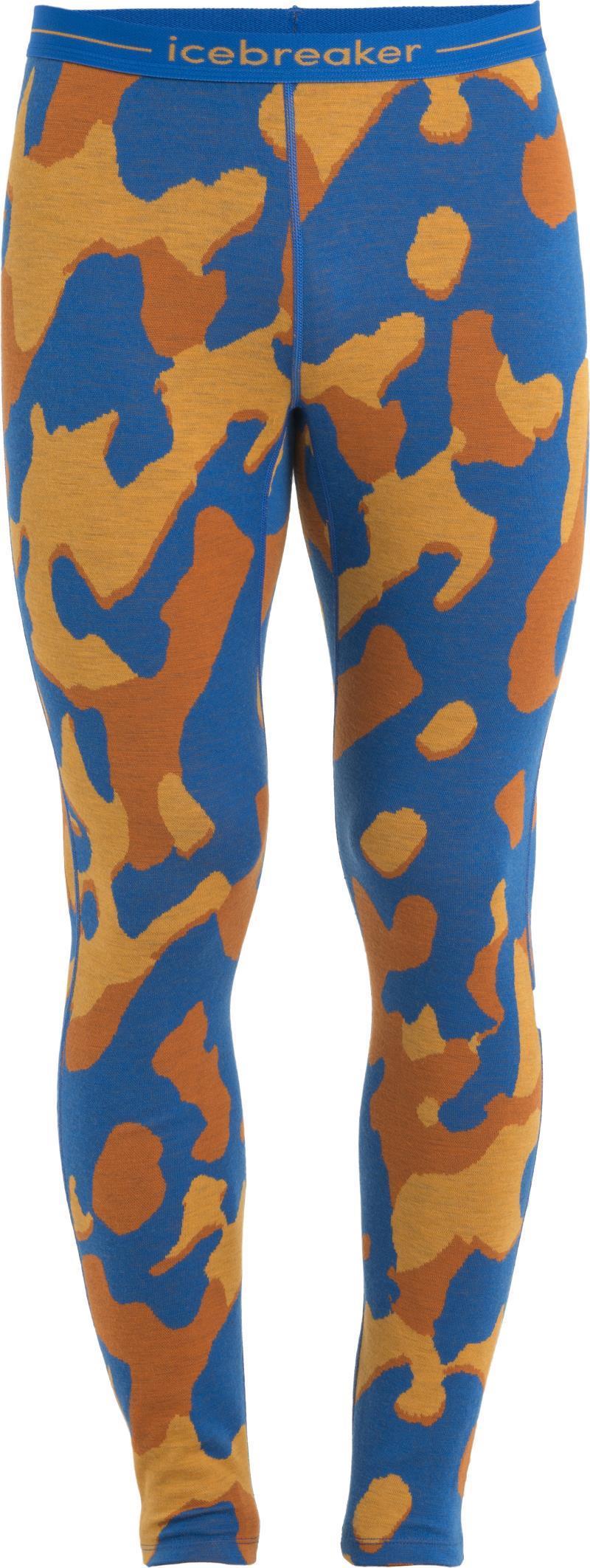 Merino 260 Vertex Leggings - Natural Camo - Mens - Lazurite / Solar / Earth - Jacquard 1
