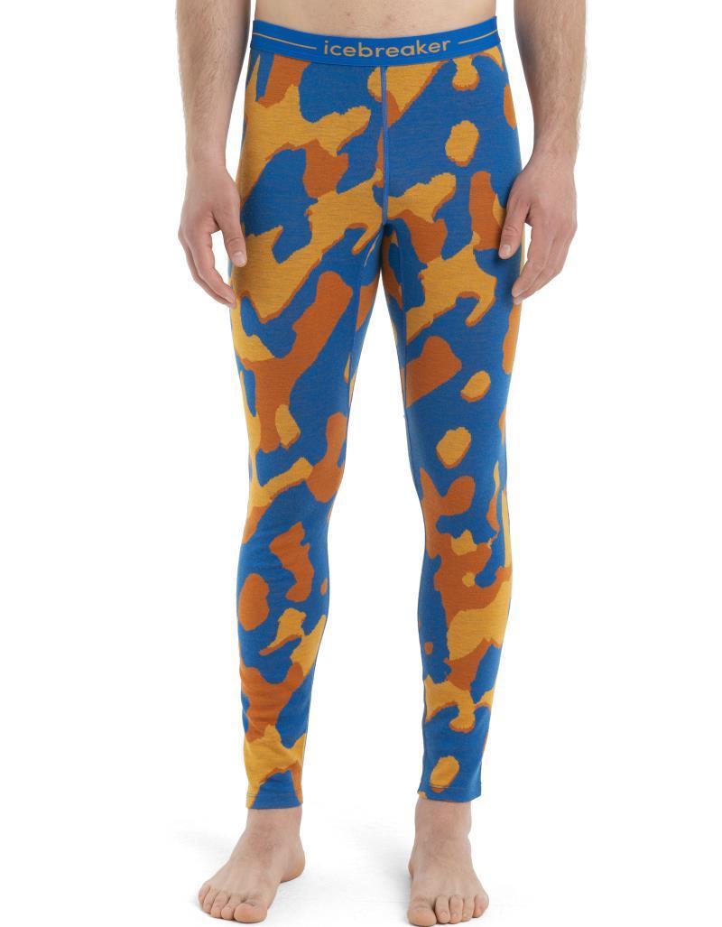 Merino 260 Vertex Leggings - Natural Camo - Mens - Lazurite / Solar / Earth - Jacquard 3