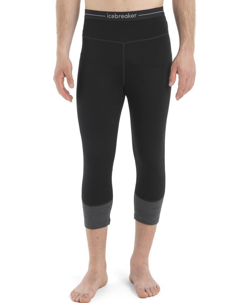 Merino 260 ZoneKnit 3/4 Leggings - Mens - Black / Jet Heather / CB 3