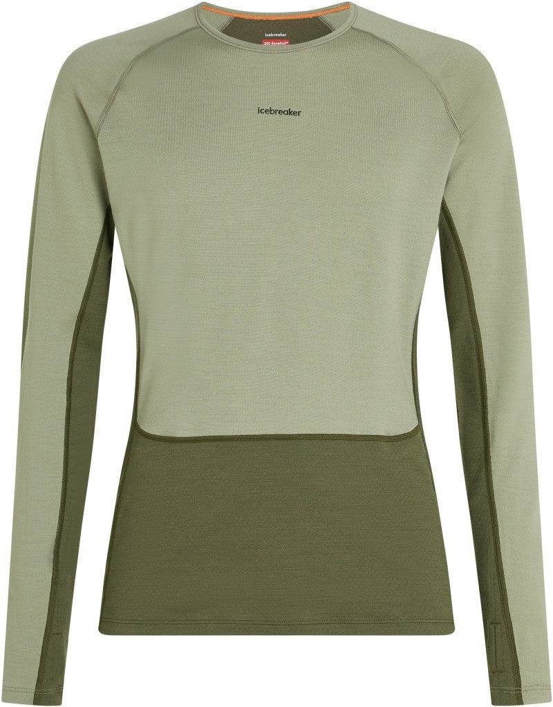 Merino 260 ZoneKnit LS Crewe - Mens - loden / lichen / cb 1