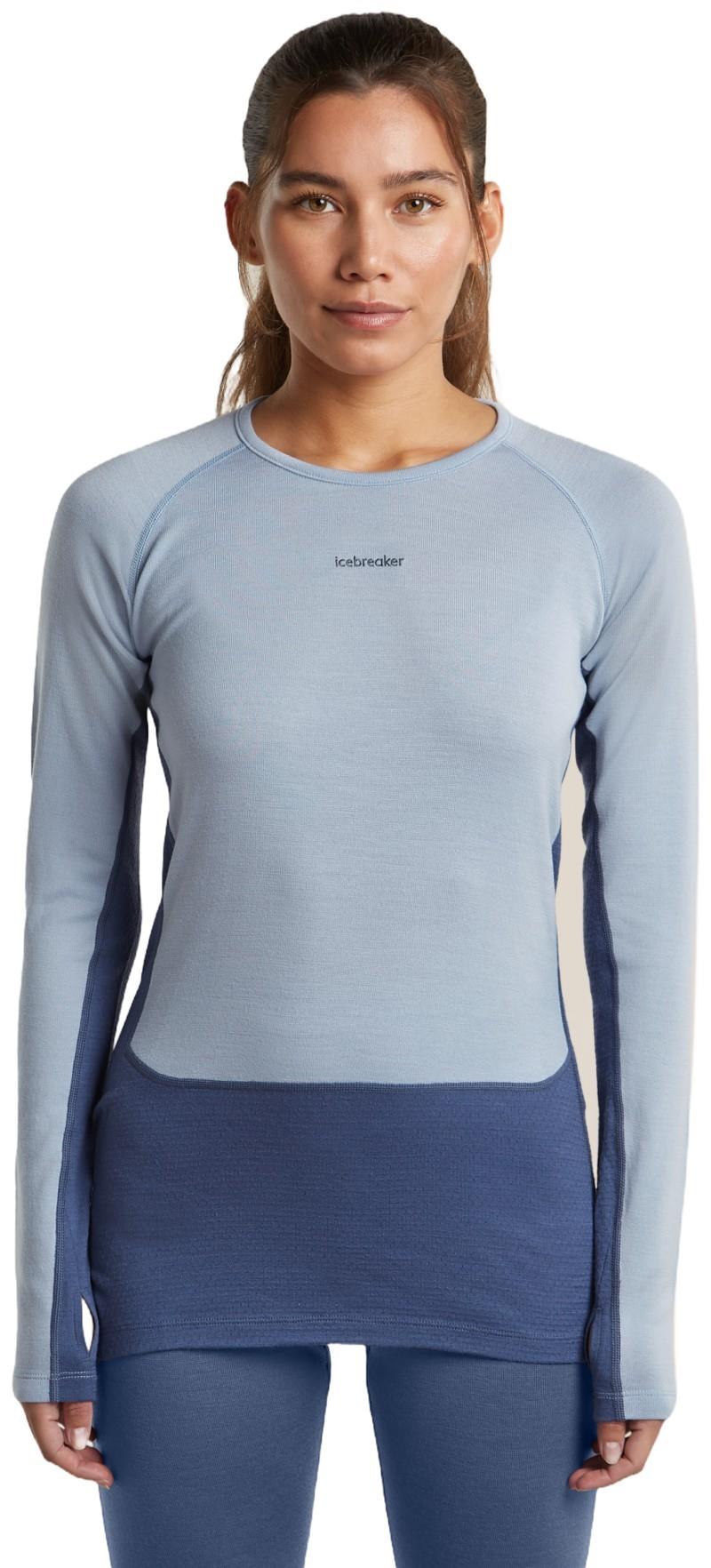 Merino 260 ZoneKnit LS Crewe - Womens - dawn / zinc blue / cb 1