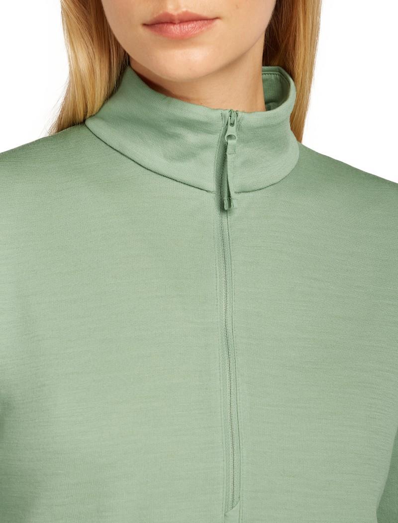 Merino 360 Realfleece Elemental LS Half Zip - Womens - seaglass 1
