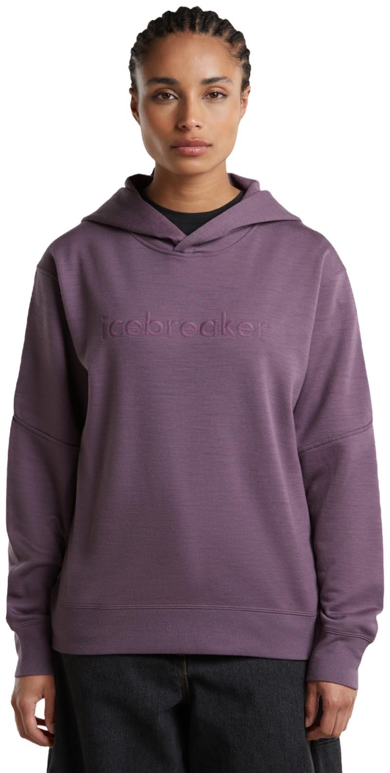 Merino 360 Realfleece Elemental LS Hoodie - Womens - grey plum 1