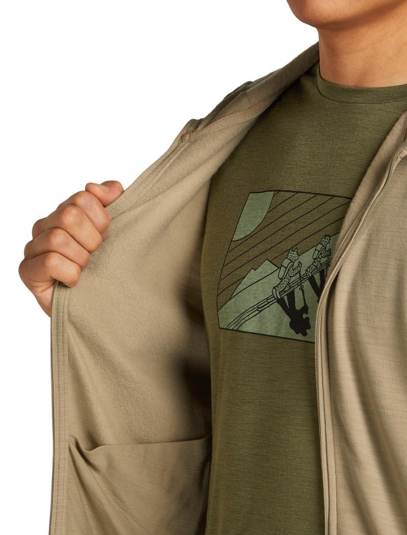 Merino 360 Realfleece Elemental LS Zip Hoodie - Mens - flagstone 1