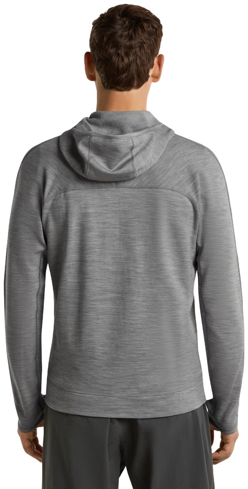 Merino 360 Realfleece Elemental LS Zip Hoodie - Mens - metro heather 1