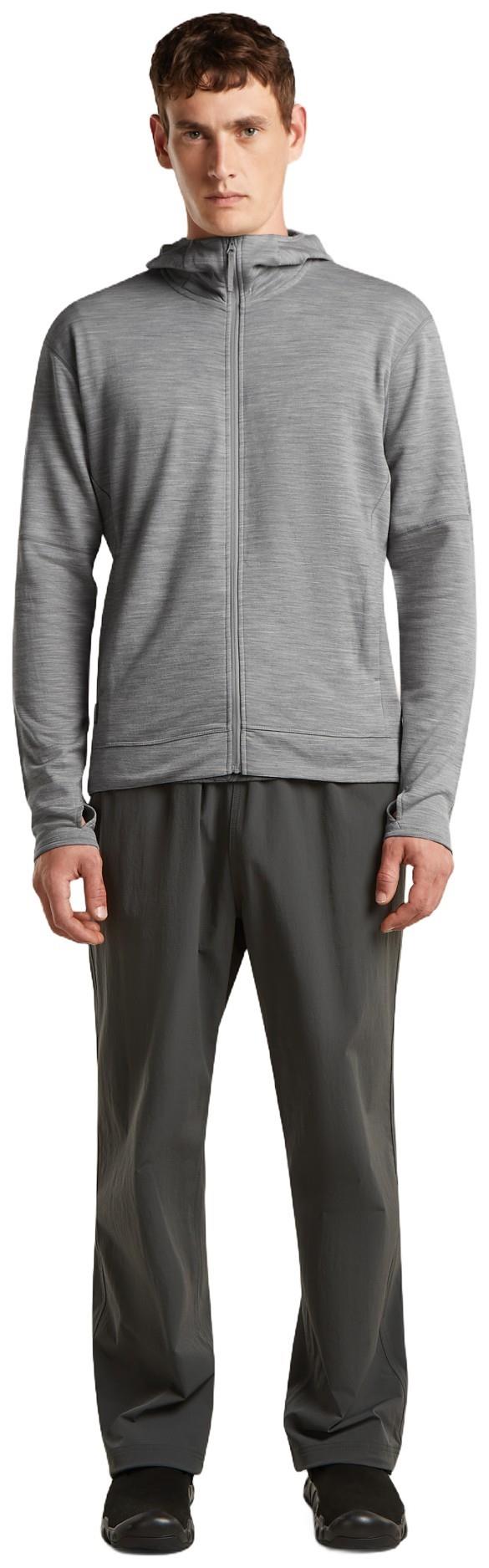 Merino 360 Realfleece Elemental LS Zip Hoodie - Mens - metro heather 1
