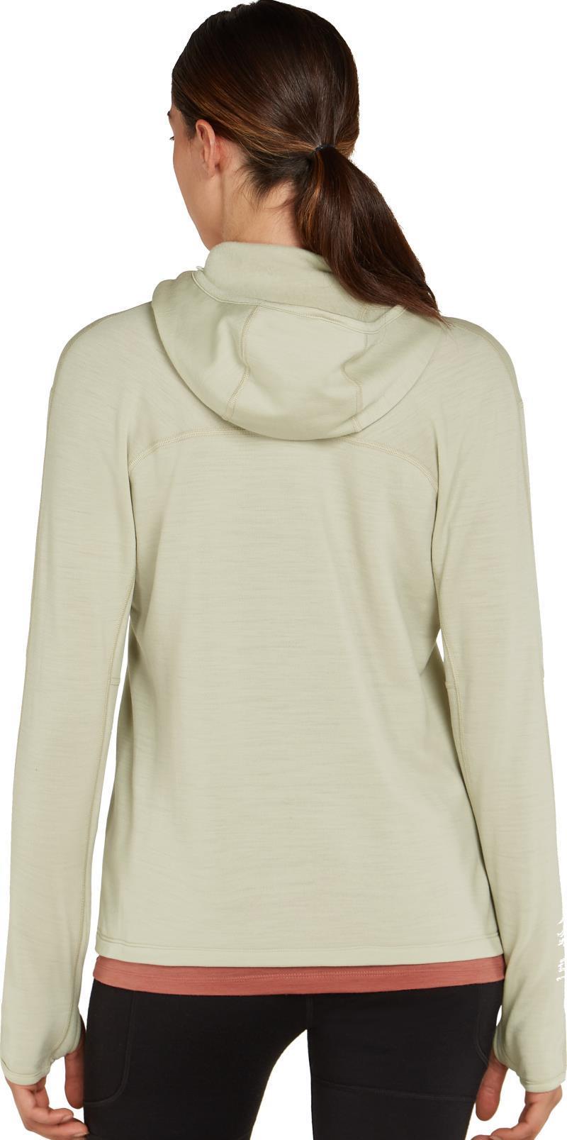 Merino 360 Realfleece Elemental LS Zip Hoodie - Womens - ashen 1