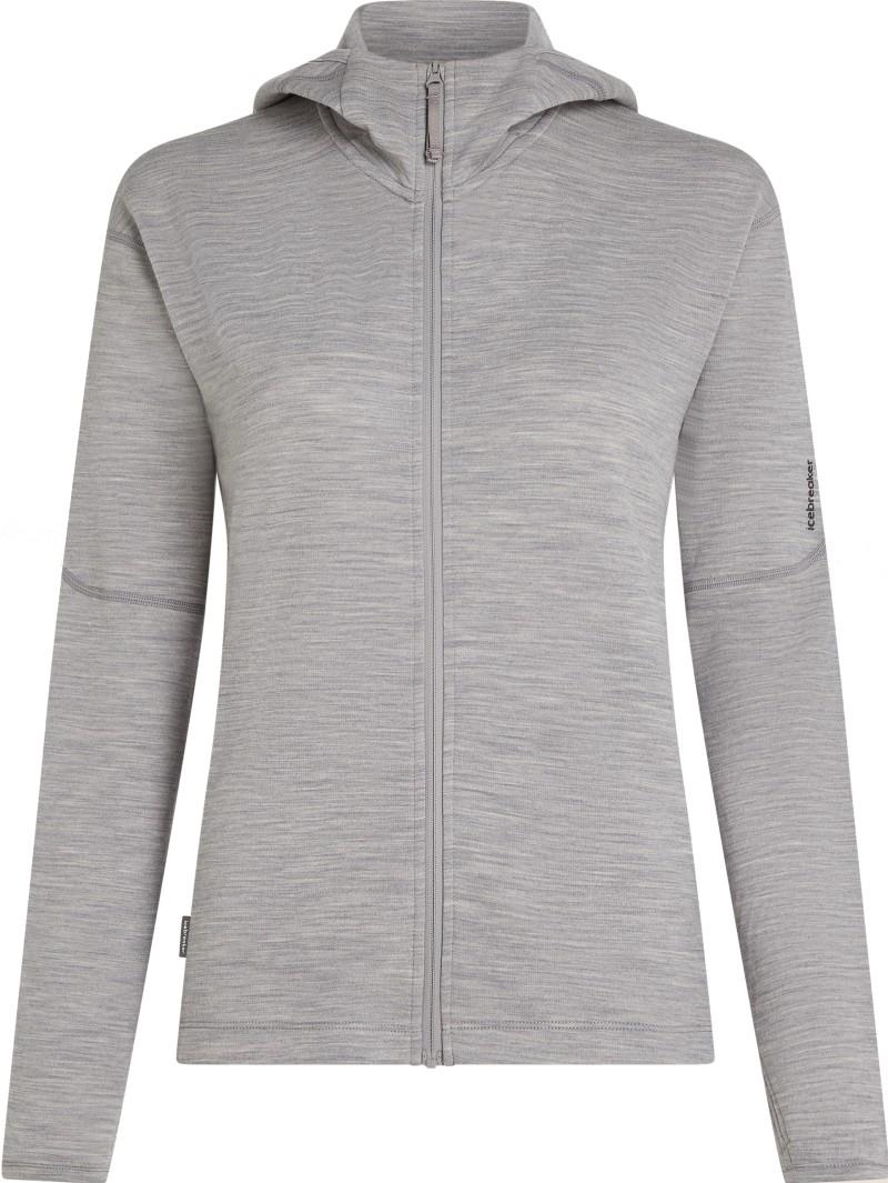 Merino 360 Realfleece Elemental LS Zip Hoodie - Womens - metro heather 1