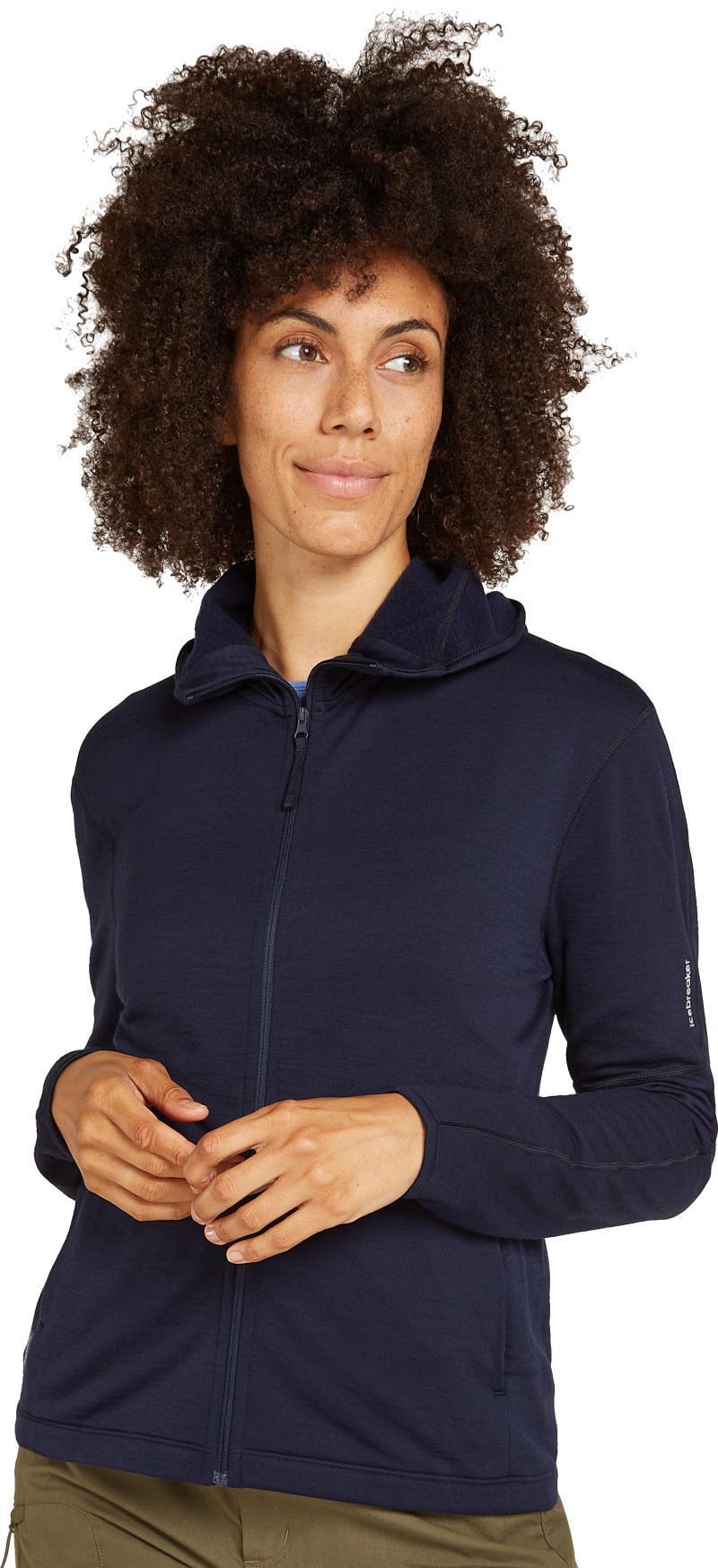 Merino 360 Realfleece Elemental LS Zip Hoodie - Womens - midnight navy 1