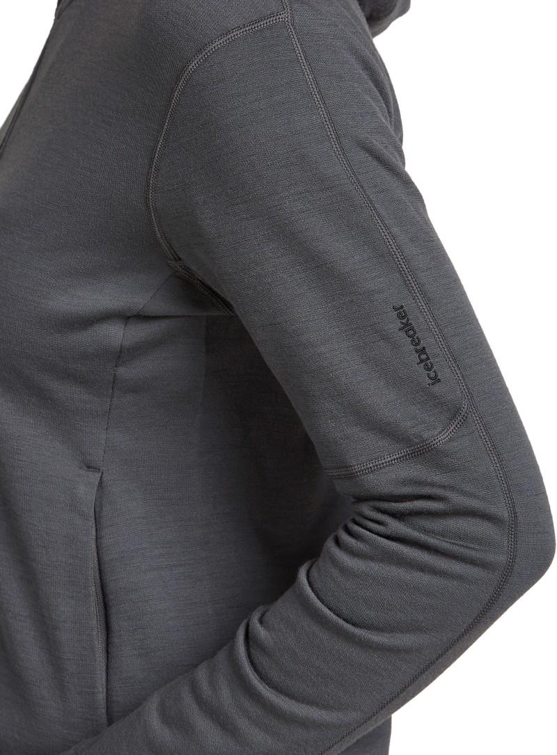 Merino 360 Realfleece Elemental LS Zip Hoodie - Womens - obsidian 1