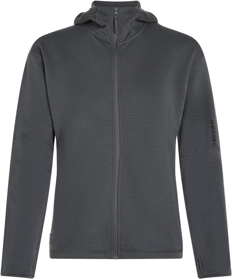Merino 360 Realfleece Elemental LS Zip Hoodie - Womens - obsidian 1