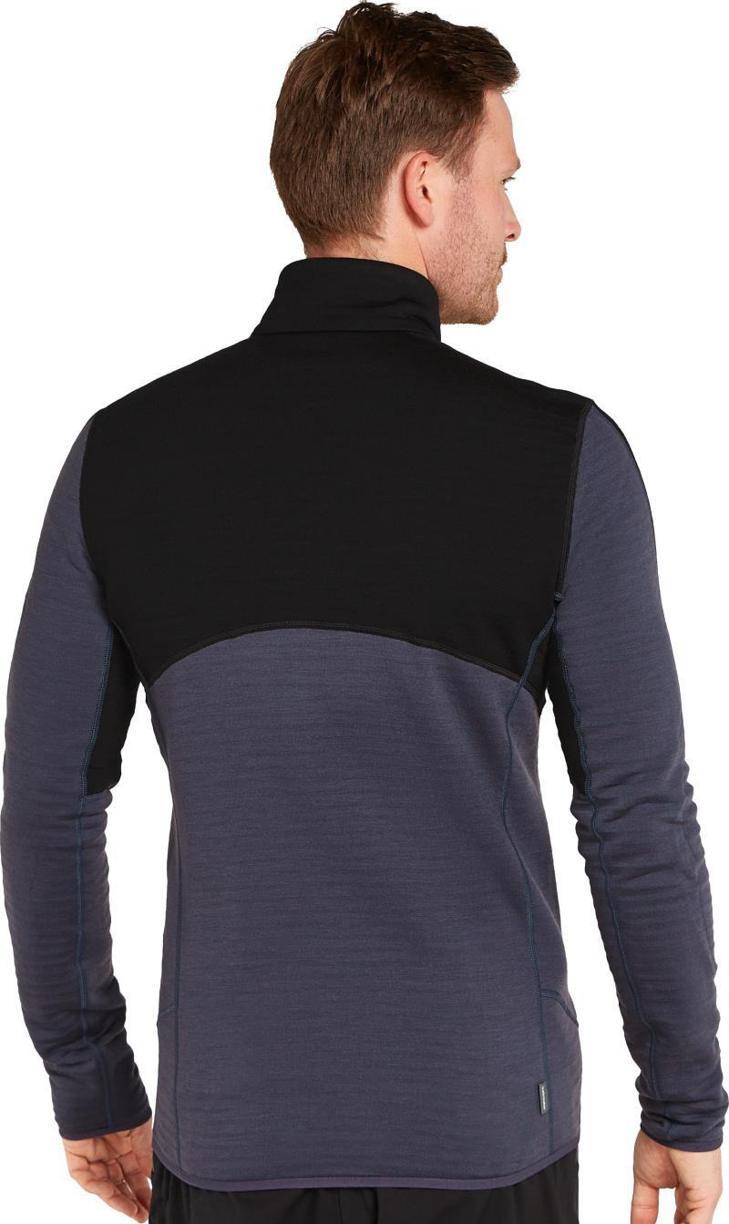 Merino 400 RealFleece Descender LS Zip - Mens - Black / Graphite / CB 3