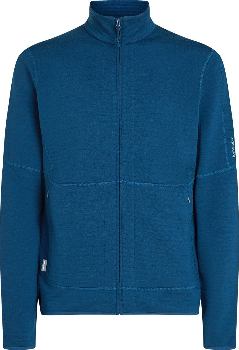 Merino 400 RealFleece Descender LS Zip - Mens - atlantis 1