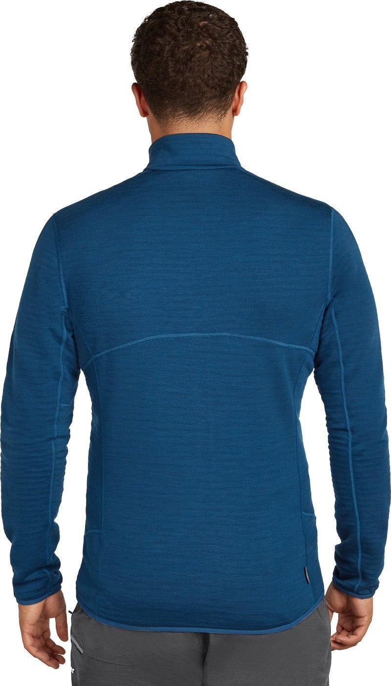 Merino 400 RealFleece Descender LS Zip - Mens - atlantis 1