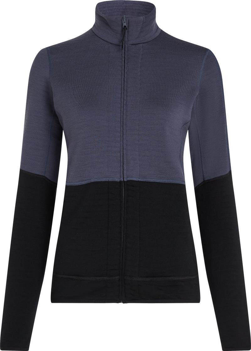 Merino 400 RealFleece Descender LS Zip - Womens - Graphite / Black / CB 1
