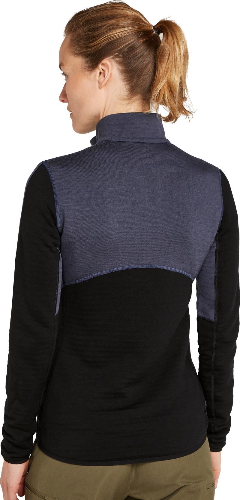 Merino 400 RealFleece Descender LS Zip - Womens - Graphite / Black / CB 3