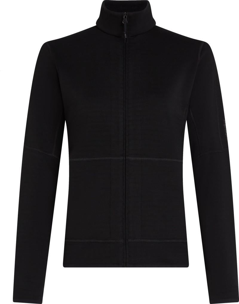 Merino 400 RealFleece Descender LS Zip - Womens - black 1