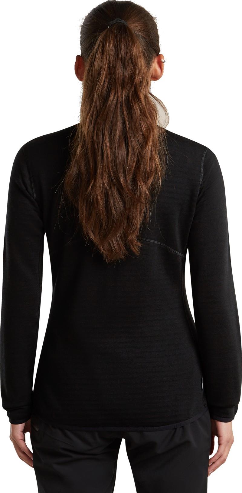 Merino 400 RealFleece Descender LS Zip - Womens - black 1