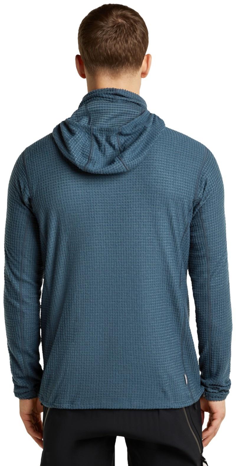 Merino 400 RealFleece Grid Blackridge Pullover Hoodie - Mens - abyss 1