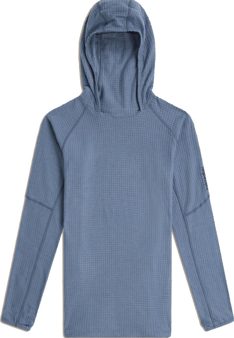 Merino 400 RealFleece Grid Peaksland Hooded Pullover - Womens - dawn 1