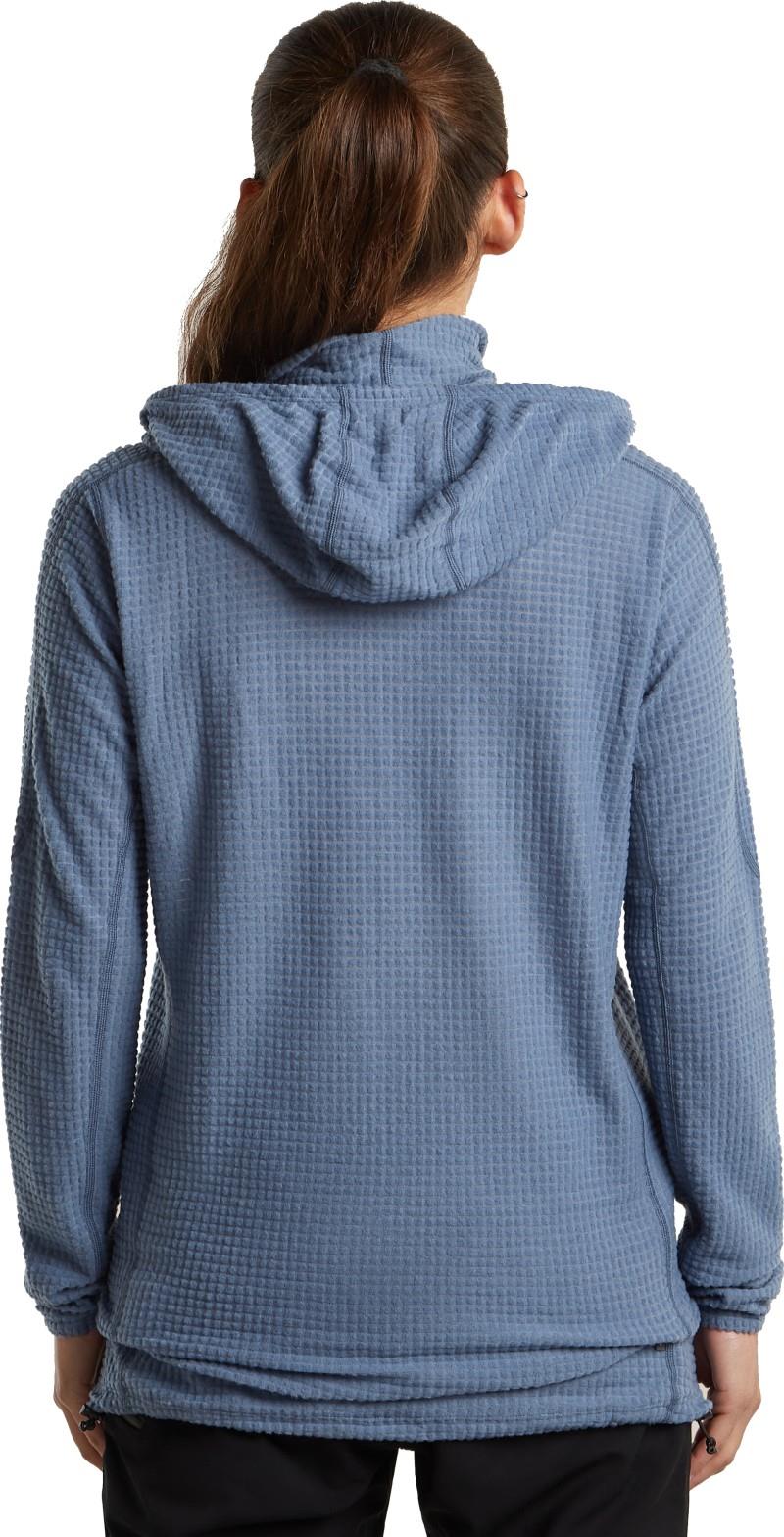 Merino 400 RealFleece Grid Peaksland Hooded Pullover - Womens - dawn 1