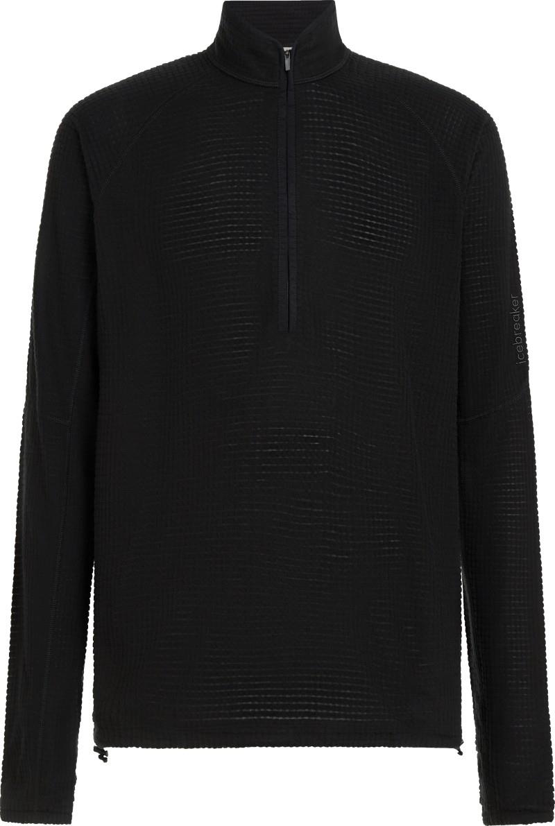 Merino 400 RealFleece Grid Peaksland LS Half Zip - Mens - black 1